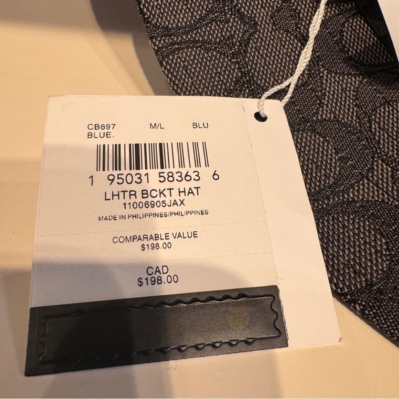 coach Leather Bucket Hat CB697 size M/L - Picture 5 of 5